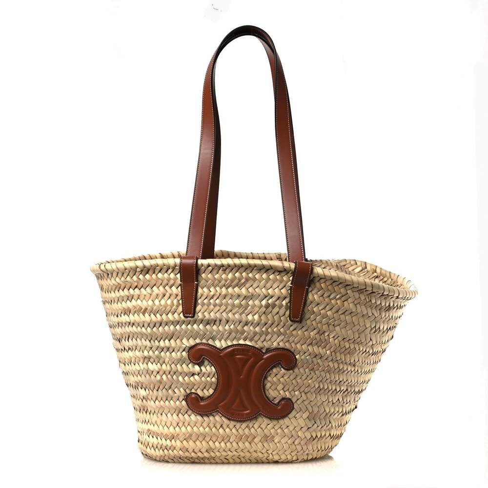 Celine Raffia Calfskin Triomphe Medium #262853C79B
